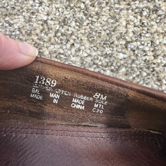 Bass Henry Men's Tassel Loafers Brown Leather Slip On Casual Dress Shoes Size 8 - Picture 6 of 7